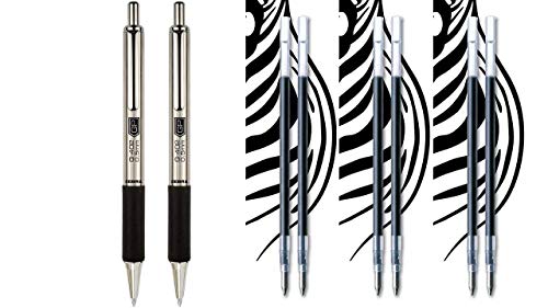 Bolígrafo Gel Retráctil Zebra Pen G-402 Acero Inoxidable miniatura 1