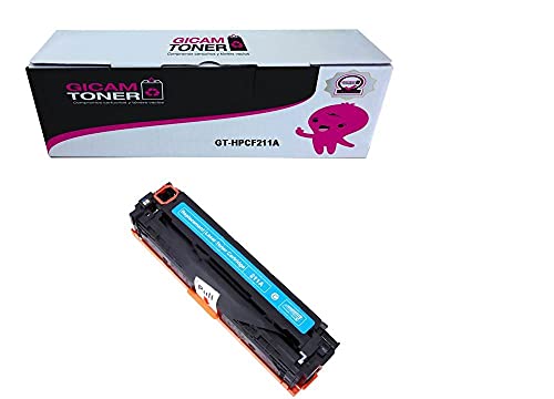 GICAM Toner CF211A Tóner Compatible con HP CF211A. Alto Rendimiento Válido para Impresoras: LaserJet Pro 200 Color MFP M276 / MFP M276n / MFP M276nw / M251 / M251n / M251nw