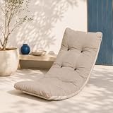 MA MAISON Cuscino Imbottito per Poltrona Relax 105x55 cm (Ecrù)