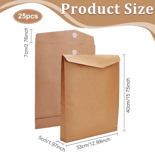 Enveloppes kraft A3 WEBEEDY à scratch pour protéger vos grands documents sans les plier