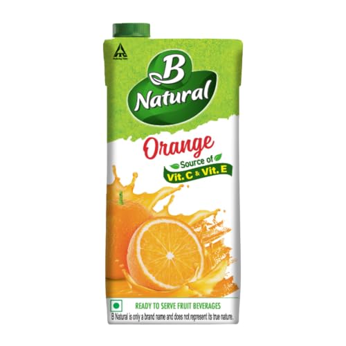 Image of B Natural Orange Juice, Enriched with Vitamin C & E, 1 litre