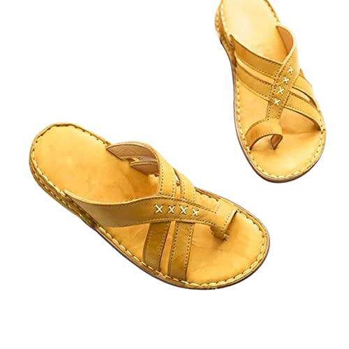 Sandales pour femmes avec semelle plate et brides souples en taille 38