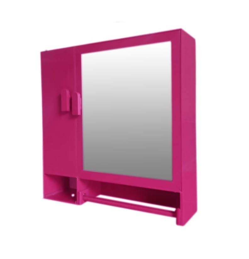 Metro Burgundy Acrylic 3MM Thickness (16" x 4' x 16" Inch) Wall Mounted/Groming Kit/Cosmetic/Bathroom/Wash Basin/Storage Mirror Cabinet-image-19