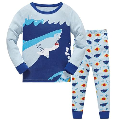 Zweiteiliger Schlafanzug Kinder Kinderpyjamas Jungs Zweiteilig Pyjama...