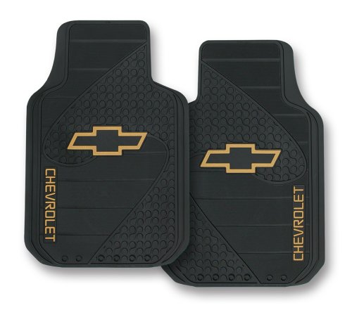 Plasticolor001381R01 Chevy Factory Style Trim-To-Fit Molded Front Floor Mats - Set of 2