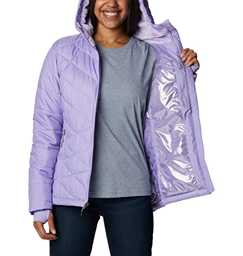Image of Columbia Women's Omni-Heat Reflective Heavenly Hooded Hiking & Trekking Down Standard Length Jacket