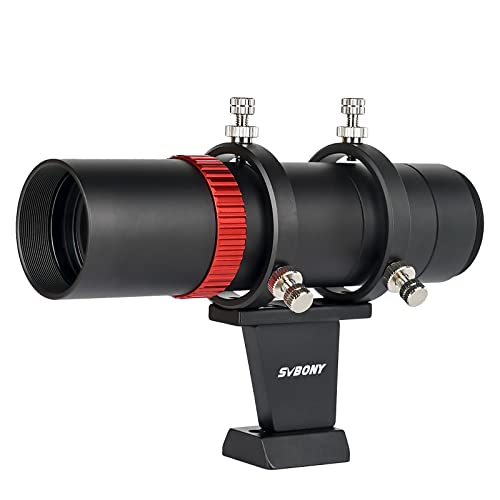 SVBONY SV165 40mm Mini Guide Scope, F4 Finder Scope with Scale,...