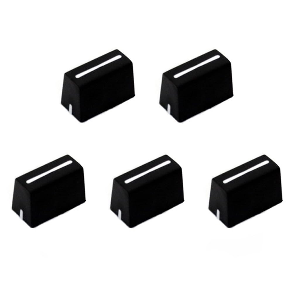 5 Uds. Perillas de Atenuador Universales, Tapa de Atenuador, Tapa de Potenciómetro Deslizante Recto para Controlador de DJ, Consola Mezcladora,XDJ