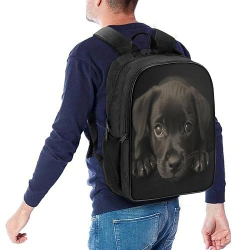 Mochila Infantil Labrador Evita Caídas de Tirantes con Correa de Pecho Ajustable 3D 5