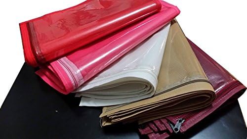 Mufaddal Traders 12 pc Oneside Clear Plastic Clothes Sari Saree Garment Storage, cover Bags