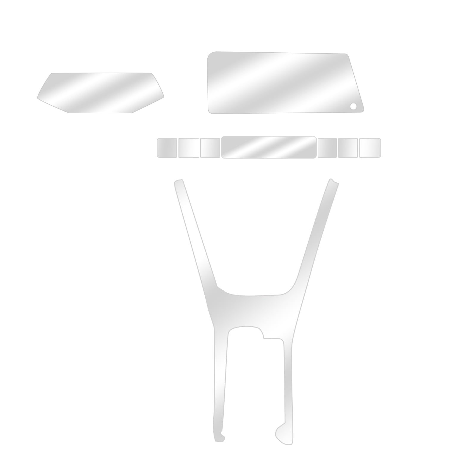 FDAIUN Precut Car Paint Protective Film for 2023-2025 Toyota Prius 8.5Mil TPU PPF HD Film Scratch Protector Interior Center Control Accessories