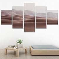 SIGNWIN 5 Panel Canvas Wall Art Modern Art Desert Multicolor Nature Photography Relax/Calm Southwest for Home Decorations Ready to Hang - 60