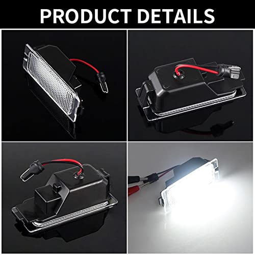 Evita multas con luces LED de matrícula para Ford Edge y Escape bombilla SMD blanca remolque 6