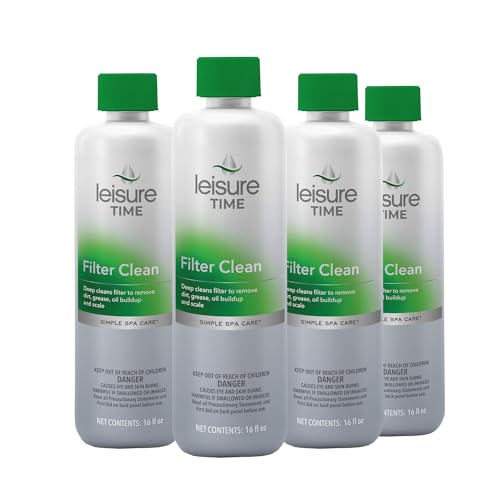 Leisure Time O-04 Filter Clean, 1-Quart, 4-Pack
