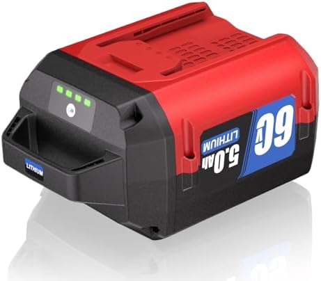 NEPOWILL 60V Replacement for Toro 60V Battery 5.0AhL108 L135 L216 L324 L40, Compatible with Toro Battery Flex-Force Power System for Toro 60V Power Tools (RED)