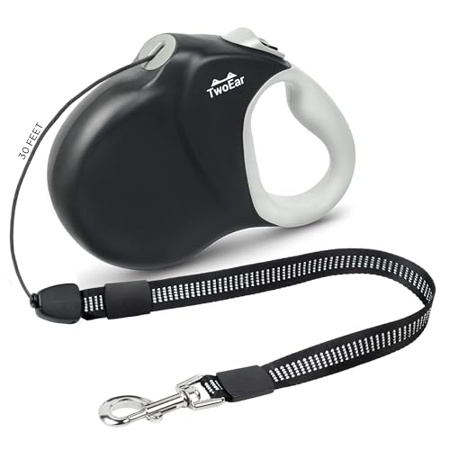Twoear 30FT Retractable Dog Leash for Medium & Large Dogs
