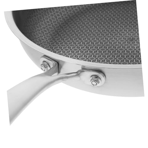 Wok de acero inoxidable antiadherente 12 pulgadas miniatura 3