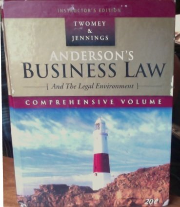 Anderson's Business Law and the Legal Environme... 032463983X Book Cover
