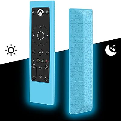 Silicone Protective Case for PDP Gaming Remote Control: Xbox Series X|S Xbox One, Xbox,Shockproof Remote Case Holder Skin Proetector for PDP Xbox One Remote Battery Back Covers Case-Glowblue