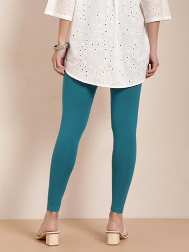 Image of TWIN BIRDS Women Viscose Ankle Leggings | Stretchable Kurti Wear Bottom