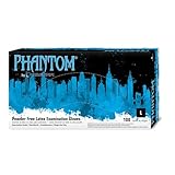 Adenna PHM916 Phantom 6 Mil Powder-Free Latex Gloves, Medical Grade, Black, Large, Box of 100