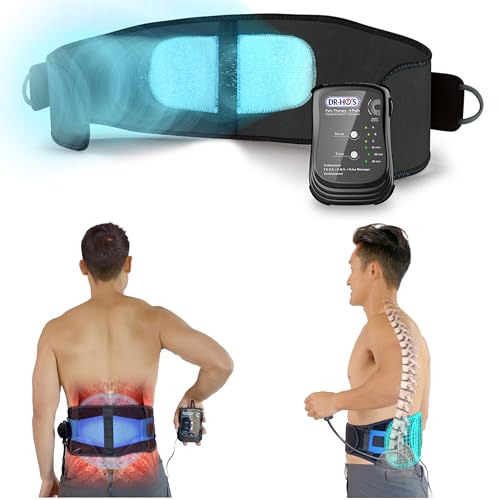 Dr Ho's Triple Action Back Belt Essential Package - TENS Machine, EMS and AMP TENS Unit Muscle Stimulator and Back Stimulator for Lower Pain
