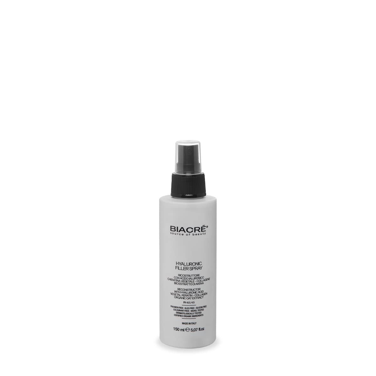 KIT HYALURONIC FILLER CONDITIONER maschera 250 ml + SHAMPOO BIACRE' con Acido Ialuronico 250 ml + filler SPRAY 150 ml trattamento idratante nutriente ristrutturante per capelli deboli e danneggiati