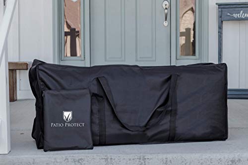 PSD Lifestyles Patio Cushion Storage Bag - Waterproof Patio Watcher for Outdoor and Indoor Storage Use Helping Keep Your Home & Garden Neat And Tidy 46x14x20 inches - Thumbnail 7
