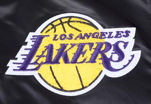 Pro Standard Mens NBA Los Angeles Lakers Sublimated Satin Jacket Satin Jacket Black 2Xl - Image 6
