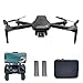 le-idea31 Drone Professionnel avec Caméra HD 4K, Quadricoptère RC Pliable avec 2 piles, Moteur sans Balai, Mode sans Tête, Positionnement de Flux Optique, Drone FPV GPS 5GHz pour Adulte / Débutants