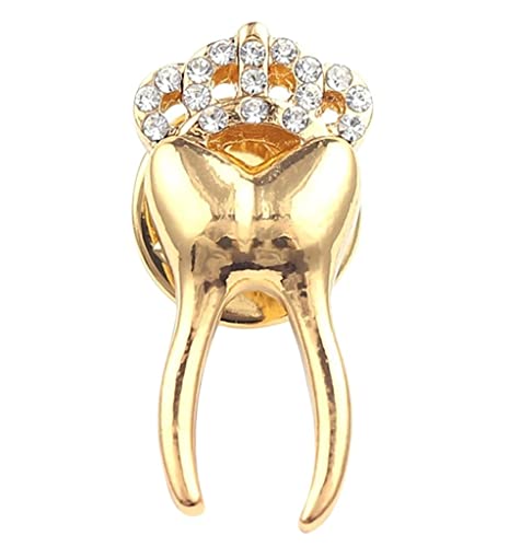 Broche couronne en alliage et diamant l'élégance vintage pour sublimer vos vestes