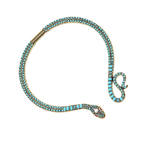 Collier serpent ras du cou pour femme bijou chaîne serpent alliage Halloween
