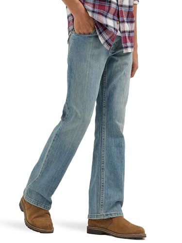 Jean bootcut Waldon Wrangler pour garçon en denim résistant