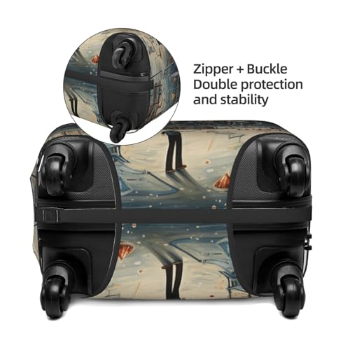 Physics Print Print Elastic Washable Baggage Protector Universal Suitcase Cover Travel Luggage Cover4