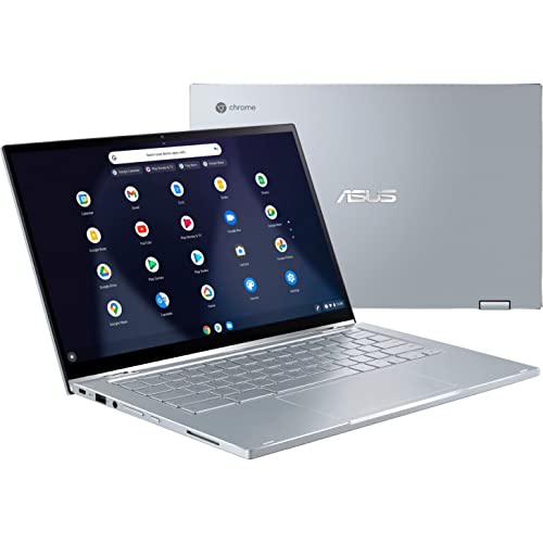 Asus Chromebook Flip C433 14" Fhd Touchscreen 2-In-1 Laptop, Intel Core M3-8100Y Up To 3.4Ghz, 8Gb Ram, 128Gb Storage (64Gb Emmc + 64Gb Flash Drive), 802.11Ac Wifi, Backlit Keyboard, Silver, Chrome Os #TOP3