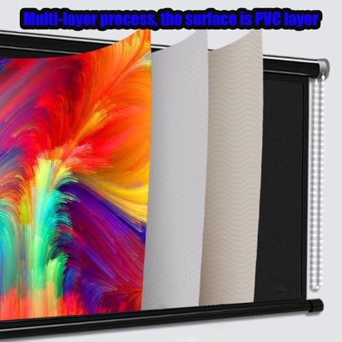 Pantalla Manual de Proyector 60" HD 16:9 para Cine en Casa miniatura 4