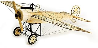 Viloga Balsa Wood Model Aeroplane Kits for Adults, 3D Wooden Puzzle DIY Model Aircraft Kits, Laser Cutting Woodcraft Airplane Kits to Build, Educational Assembly Fokker - E Plane Model