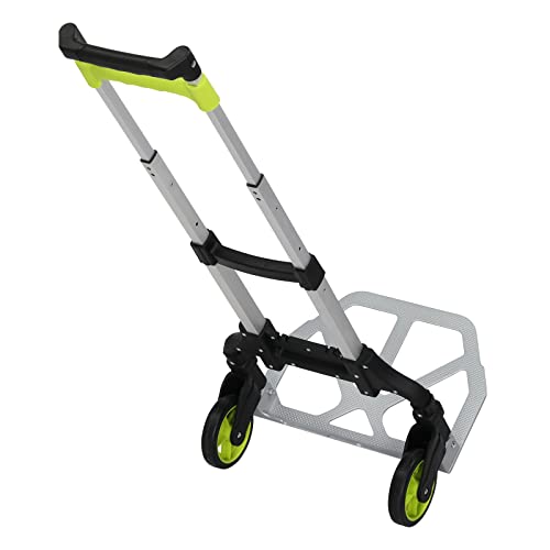 Carretilla plegable de mano de aluminio 75kg verde miniatura 1