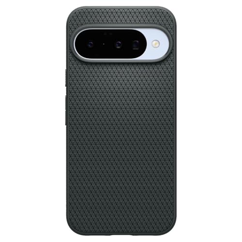 Image of Spigen Liquid Air MagFit Back Cover Case for Pixel 10 Pro /10, Pixelsnap Compatible, Slim Matte Grip - Polycarbonate + TPU | Abyss Green