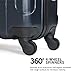 Kenneth Cole Out of Bounds Lightweight Durable Hardshell 4-Wheel Spinner Cabin Size Travel Suitcase, Navy, 20-Inch Carry On