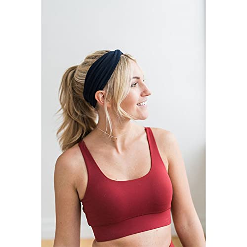Image of DRESHOW 8 Pack Headbands for Women Yoga Knotted Headbands Elastic Criss Cross Hair Accessories Sports Head Wrap Non Slip