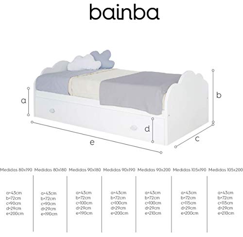 Bainba Letto Nuvola con letto estraibile (per