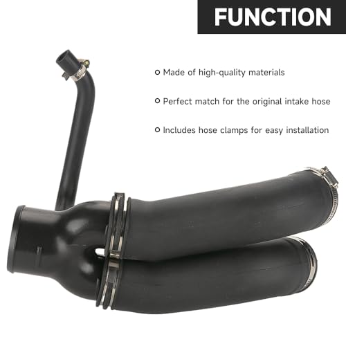Air Intake Hose Air Intake Tube - Compatible for Ford F150 F250 F350 1994-1997 for Ford Bronco 1994-1996 - Replace Part F6TZ9B659AD - Thumbnail 3