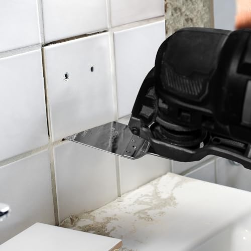 EZARC Diamant Multitool Sägeblätter Segmentsägeblatt,Multifunktionswerkzeug Zubehör Fliesen für Mörtel,Oszillierende Klingen 4tlg