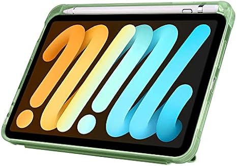 Kilifplus Apple iPad Mini 2021 (6.Compatible Case with Generation Tri Folding Silicone Pen Compartment Foldable Stand PU Leather Soft Cover, Tablet Case [Pen Area, Smart Cover, Sleep Mode] - Purple
