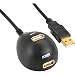 Produktbild InLine 34653 USB 2.0 Verlängerung, Stecker / Buchse, Typ-A, schwarz, mit Standfuss, 3m