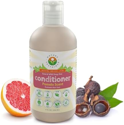 Hydrating Natural Conditioner - Moisturizing Organic Sulfate Free Conditioner - Raw Wildcrafted Probiotic Hypoallergenic Cleansing Conditioning Wash for All Hair
