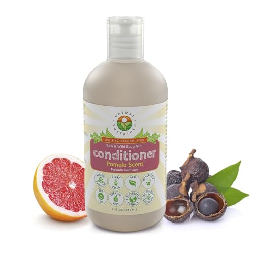 Nature Sustained Hydrating Natural Conditioner - Moisturizing Organic Sulfate Free Conditioner - Raw Wildcrafted Probiotic Hypoallergenic Cleansing Conditioning Wash for All Hair