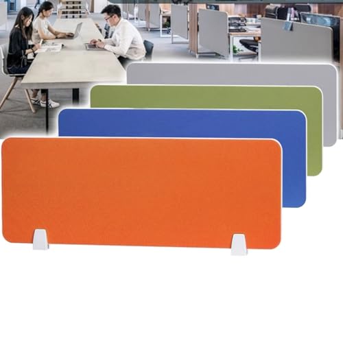 Sichtschutzwand für den Schreibtisch, schalldichte Akustik-Sichtschutzwand – Lärmreduzierende Bürotrennwand für bessere Konzentration, Arbeitsplatzabtrennung (Blau, 100 x 30 cm) – Steigert P
