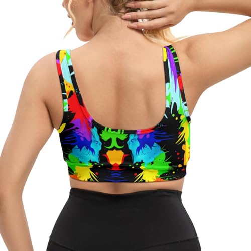 Image of Yoga top Women's Cheerleading Uniform Gym Outfit Running Crop Tops Yoga Shirts Casual Tank Top